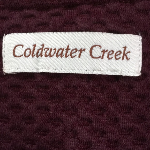 Coldwater Creek burgundy knit sheath size … - Picture 7 of 7